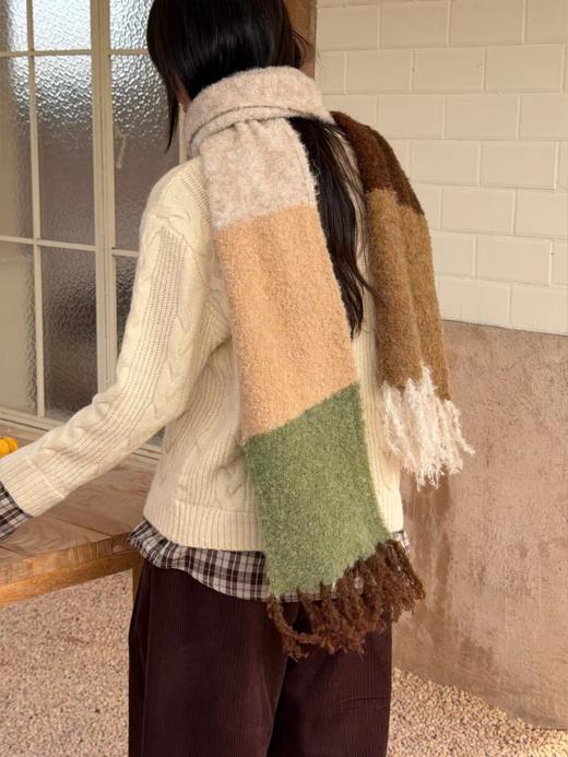 nothe Case布然/NC254201/「摩卡松露」手工羊毛流苏柔软长围巾 商品图4