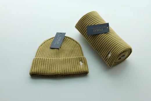 高品质两件套装外贸polo小马标帽子和围巾2件套装，冬季厚实保暖防护套装.如图7⃣️色 商品图6