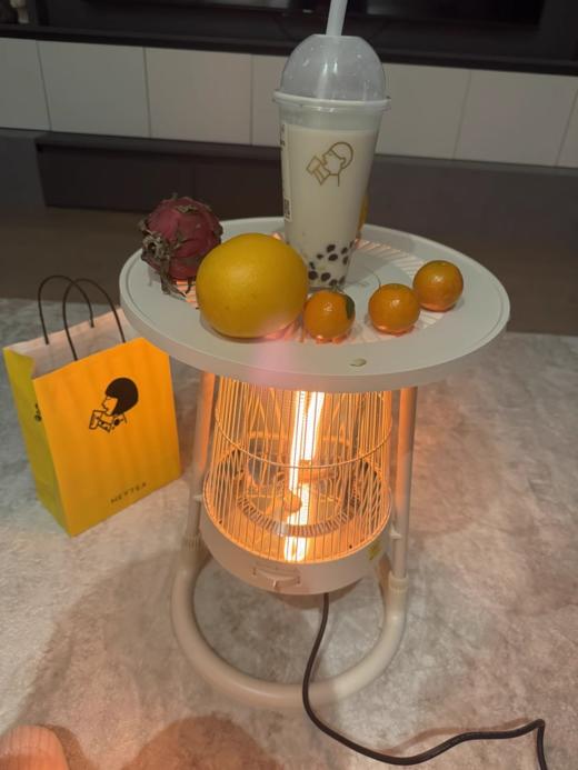 【围炉煮茶取暖器】卡蛙红外围炉取暖器 KW-CHO8N11 360度环绕速暖围炉 防烫材质 可拆卸桌板 2档控温 倾倒断电 降噪无风感 提手防烫材质 商品图10