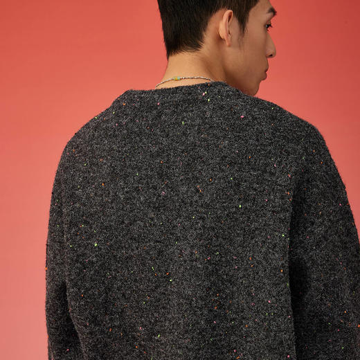 NPC潮牌新年系列线条龙纹圆领毛衣潮流加厚针织衫爆款NP3CSW09 商品图2