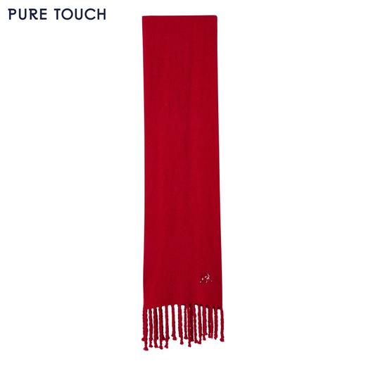 PURE TOUCH围巾25秋冬新款绵羊毛马海毛混纺红围巾200CM*32CM 商品图1