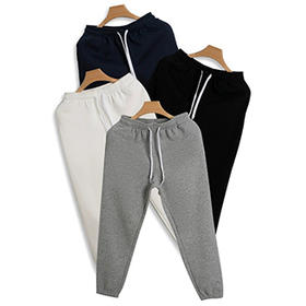 岸纾 新疆长绒棉加绒加厚保暖卫裤（多色）