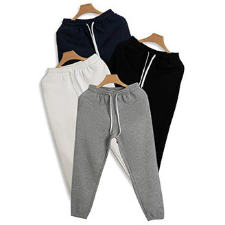 岸纾 新疆长绒棉加绒加厚保暖卫裤（多色） 商品图0