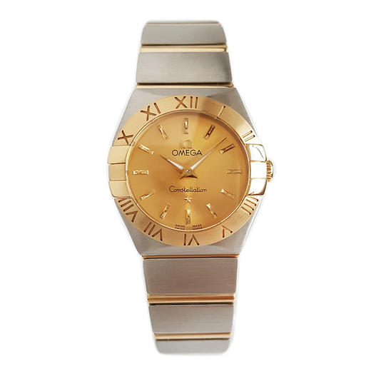 【95新】OMEGA 欧米茄123.20.24.60.08.001石英机芯24MM（女款）星座系列精钢/18K黄金 251125TJ33 商品图0