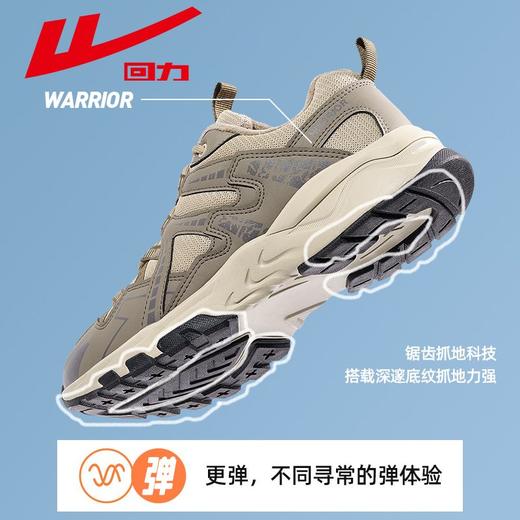 回力登山鞋男2025冬季加绒加厚保暖运动休闲鞋男士抓地耐磨徒步鞋 商品图5