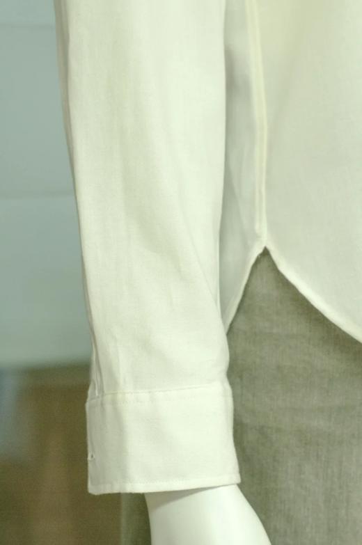 有机棉女式衬衫 100%棉 春秋冬时尚简约 舒适百搭 靓丽女性美 可休闲可商务 素道敦煌天然有机彩棉织造 舒适安全健康 [漳州仓] 商品图3