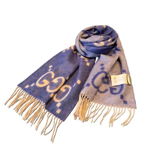 【双12特惠】【送礼盒礼袋】Gucci古驰爆款围巾披肩WU-H双面围巾 羊毛羊绒 流苏款 红色 奶茶色 紫色 棕色 商品图4