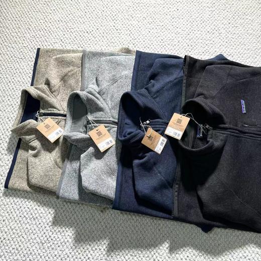 D120422Better Sweater 纯色舒适保暖立领拉链抓绒衣外套 商品图3