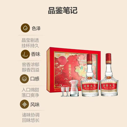 马年礼盒 新品上线 【五粮液股份出品--富贵天下礼盒】醇香浓厚  圆润甘美 商品图4