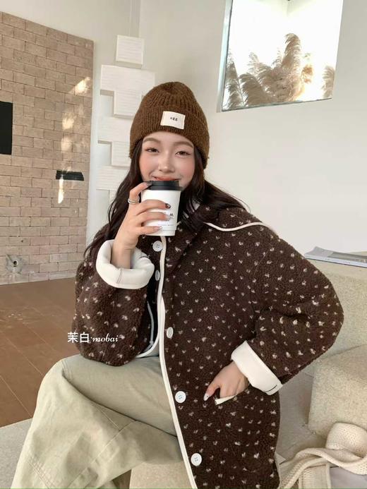 【GZ】无忧购 新款韩版爱心波点保暖羊羔毛棉衣外套255252#（截单后3-5天发货） 商品图9