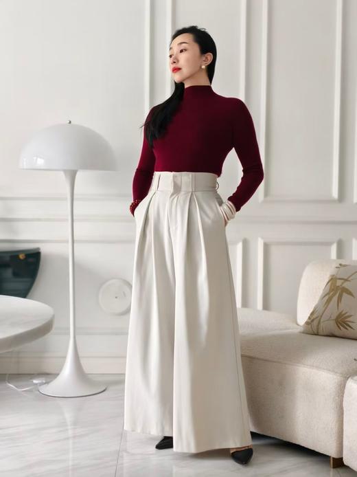 半高领羊绒衫-绛玉念 商品图9