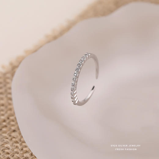 【现货】【予诗】S925银微镶锆石戒指【YXS-K1596】 商品图1