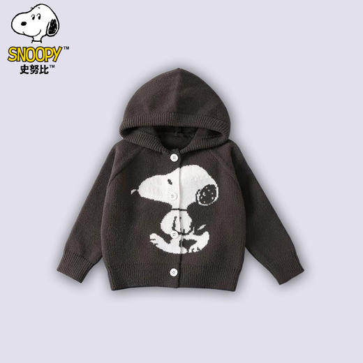 59元清仓特价{史努比}开衫系列儿童秋冬开衫长袖V领毛衣外套撞色拼接卡通动漫保暖上衣90-140 商品图8