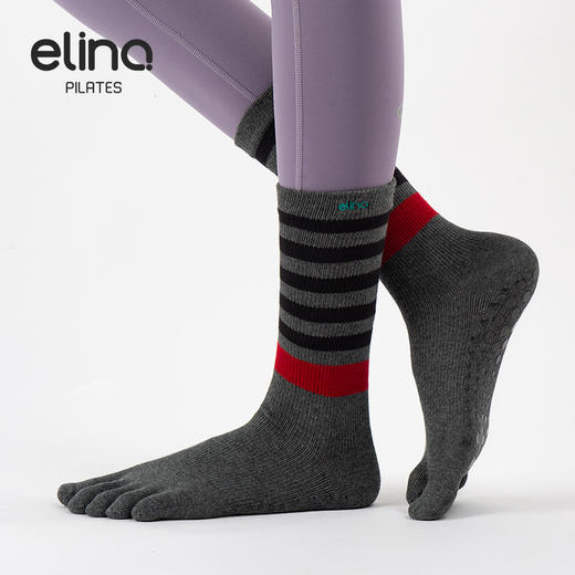 一恋普拉提2026新款条纹压力满趾袜EYG24013 商品图4