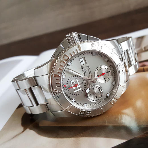 【95新】LONGINES 浪琴L3.673.4.76.6自动机械机芯日期显示；计时41MM（男款）康卡斯系列精钢 261125TJ20 商品图4