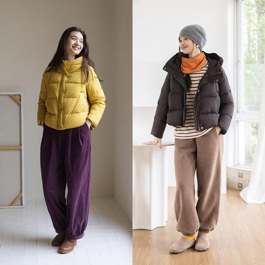 绽放540朵/小太阳羽绒服2024冬季新款加厚保暖短款面包服连帽外套 商品图1