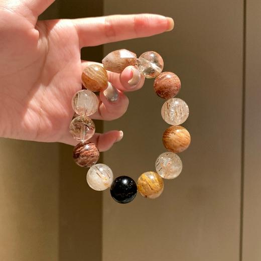 ARSIS｜晶石系列 正财能量·千层幽灵黑金超七串珠手链 商品图1