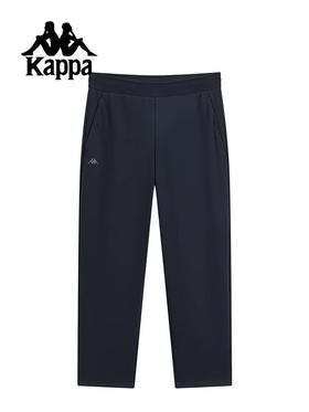 【云粉节】【8折】6楼卡帕Kappa男裤2025冬季新款运动休闲纯棉针织加绒长裤K0F72AK43
