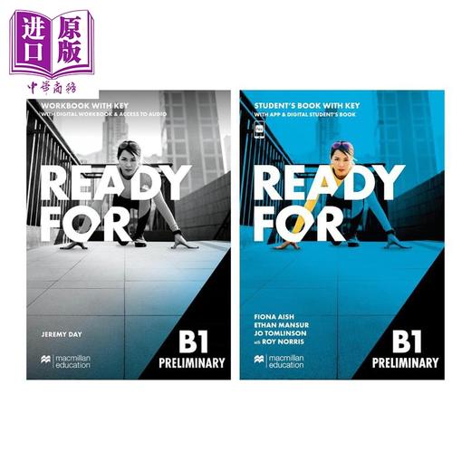 【中商原版】麦克米伦2025新版剑桥PET考试备考学生用书+练习册套装 含答案配电子书 Ready for B1 Preliminary Students Book 商品图0