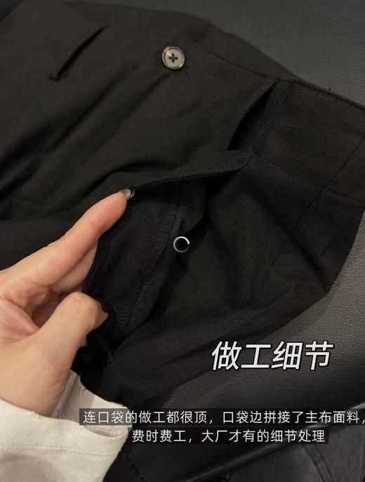 刺绣西装长裤高腰显瘦垂感商务休闲裤 商品图2