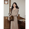 鹿向南「温暖壁炉」高级长袖针织连衣裙女秋冬季新款保暖长款裙子 商品缩略图3