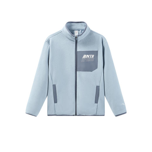 超级安踏男大童摇粒绒外套秋冬保暖内胆运动上衣儿童352546722U 商品图0