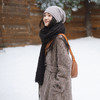 绽放634朵/羊毛混纺彩驼经典款翻领长款大衣松弛感毛呢外套冬新款 商品缩略图1