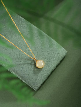 子佩集【江山如画】银S925套链【DZ07160】千里江山镀金晴水玉项链古法银2511