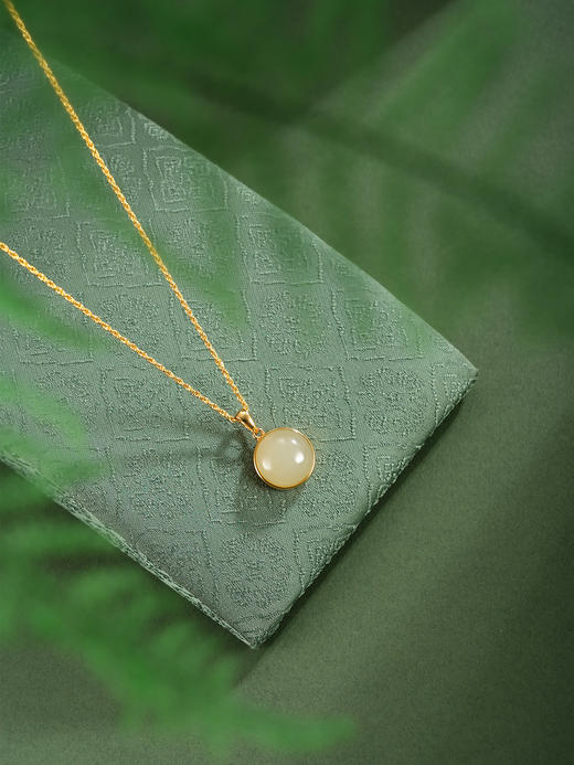 子佩集【江山如画】银S925套链【DZ07160】千里江山镀金晴水玉项链古法银2511 商品图0