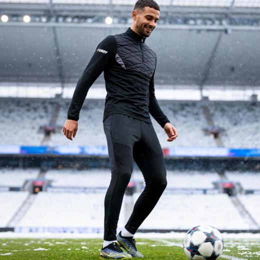 小李子蜂锐FUNRY鸟巢系列运动收腿裤防寒加绒加厚足球训练长裤男 商品图3