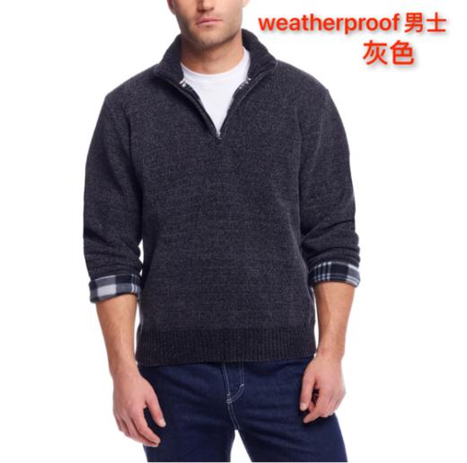到手价248元 weatherproof男士袖口格子毛衣 雪尼尔面料 美国代购，无中文标签，介意慎拍 商品图1