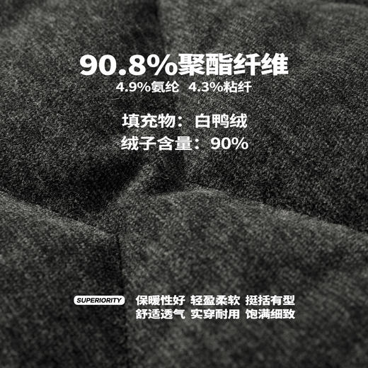 NPC潮牌撞色字母印花90%白鸭绒立领口袋羽绒服男短款保暖NP49DJ10 商品图4