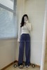【非质量问题不退换】LULU  羊毛混纺半拉链长袖+阔腿裤（EJ） 商品缩略图10