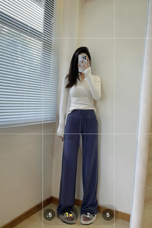 【非质量问题不退换】LULU  羊毛混纺半拉链长袖+阔腿裤（EJ） 商品图10