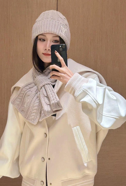 驴家 花编织针织帽围巾套装（COCO） 商品图2