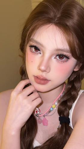 LOOKYOO日抛 五片 腥红陷阱 直径14.0mm着色13.0mm