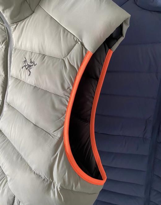 D120409轻量排骨休闲立领拉链鹅绒马甲90绒轻薄羽绒马甲 商品图12