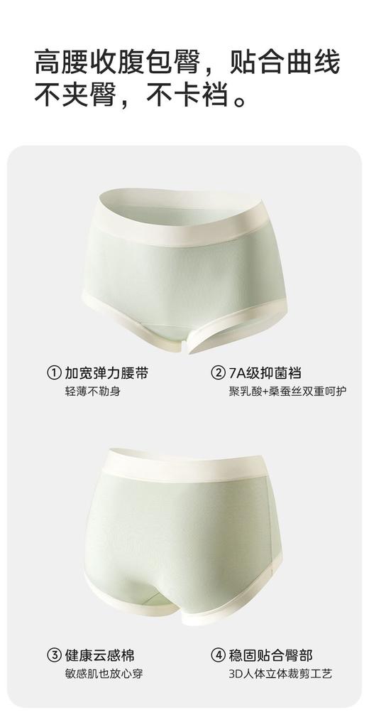 【7条装】正品芬腾女士云感棉朵裤AC8807 商品图2
