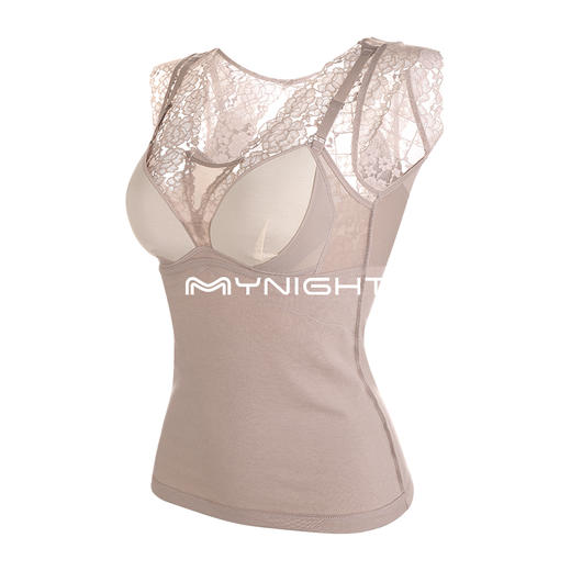 美奈川 蕾丝桑蚕丝带杯 保暖美背 DD5654 商品图3