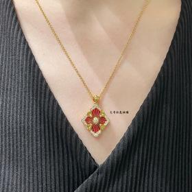 布契拉提大号歌剧院系列红珐琅项链（XTY）