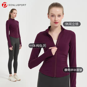 2025新款修身普拉提形体上衣小立领瑜伽服DY66226#