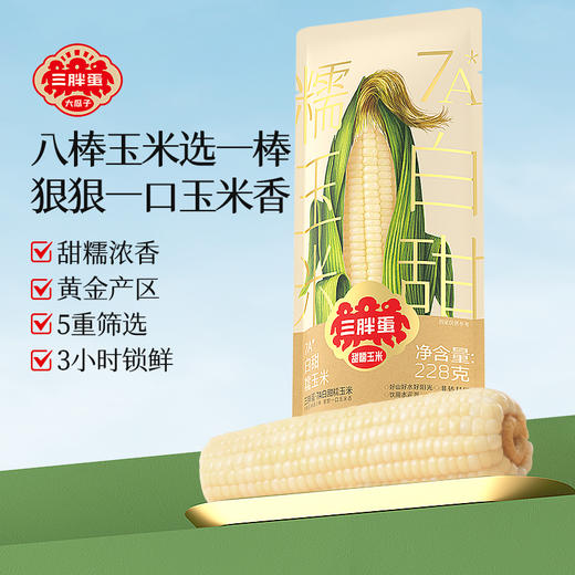三胖蛋白甜糯玉米228g*6/10袋组合 商品图1