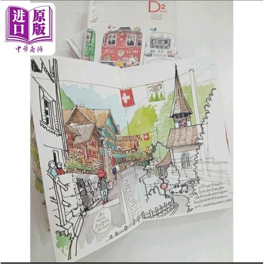 【中商原版】Sasis Sketch Book: 34 Days in Europe Diary 2 进口艺术 【Sasi的手帐书】欧洲 第二卷 签名版 商品图2