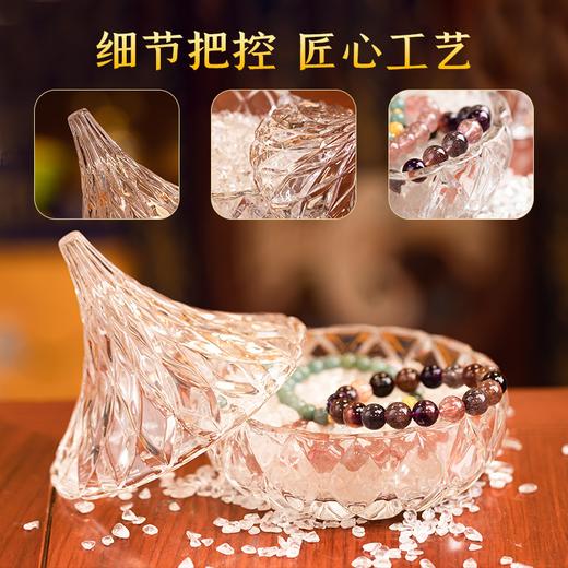 天然白水晶石碎石玻璃饰品盒摆件首饰水晶塔净化 商品图3