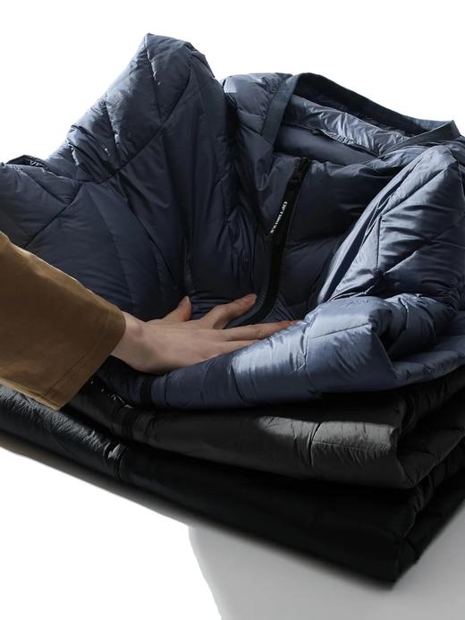 D120401保暖不臃肿！90白鸭绒排骨羽绒服可收纳轻量化户外运动休闲连帽羽绒服！ 商品图6