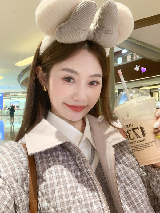 <曾小咸推荐> 现货秒杀！微信超特价！灰紫色夹棉翻领两面穿外套 日常359.99 立减190 秒杀169.99！ 商品图13