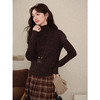 鹿向南「松果日记」真两件设计感针织衫女秋冬宽松巨好看咖色上衣 商品缩略图1