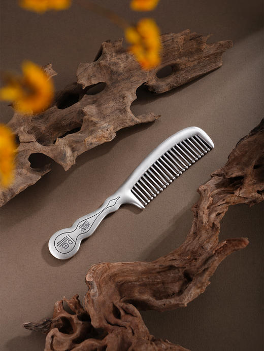 子佩集【一生福禄】银S999梳子【HSSZ004】葫芦福原创作品02511 商品图0