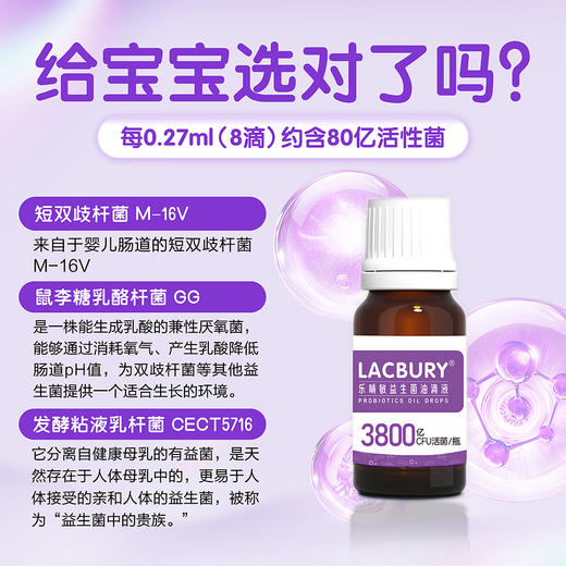 乐哺敏益生菌油滴液 13ml/瓶 商品图1