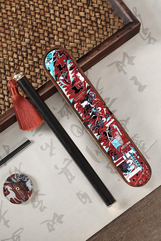 【敦煌鹿王本生壁画香器套装】敦煌福泽鹿王本生香器套装 家用室内线香底座摆件沉香檀香线香插 商品图1